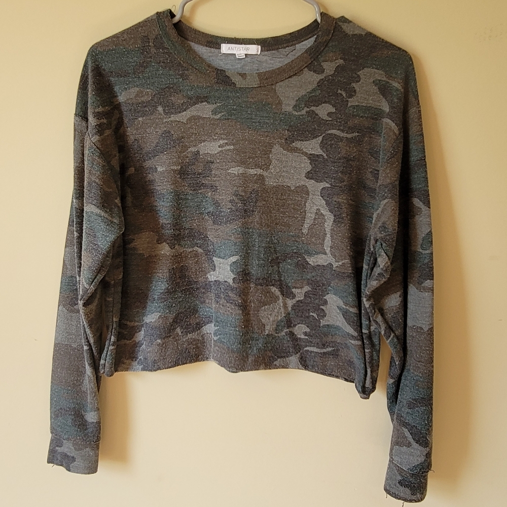 Antistar Camouflage Long Sleeve Top Size Small